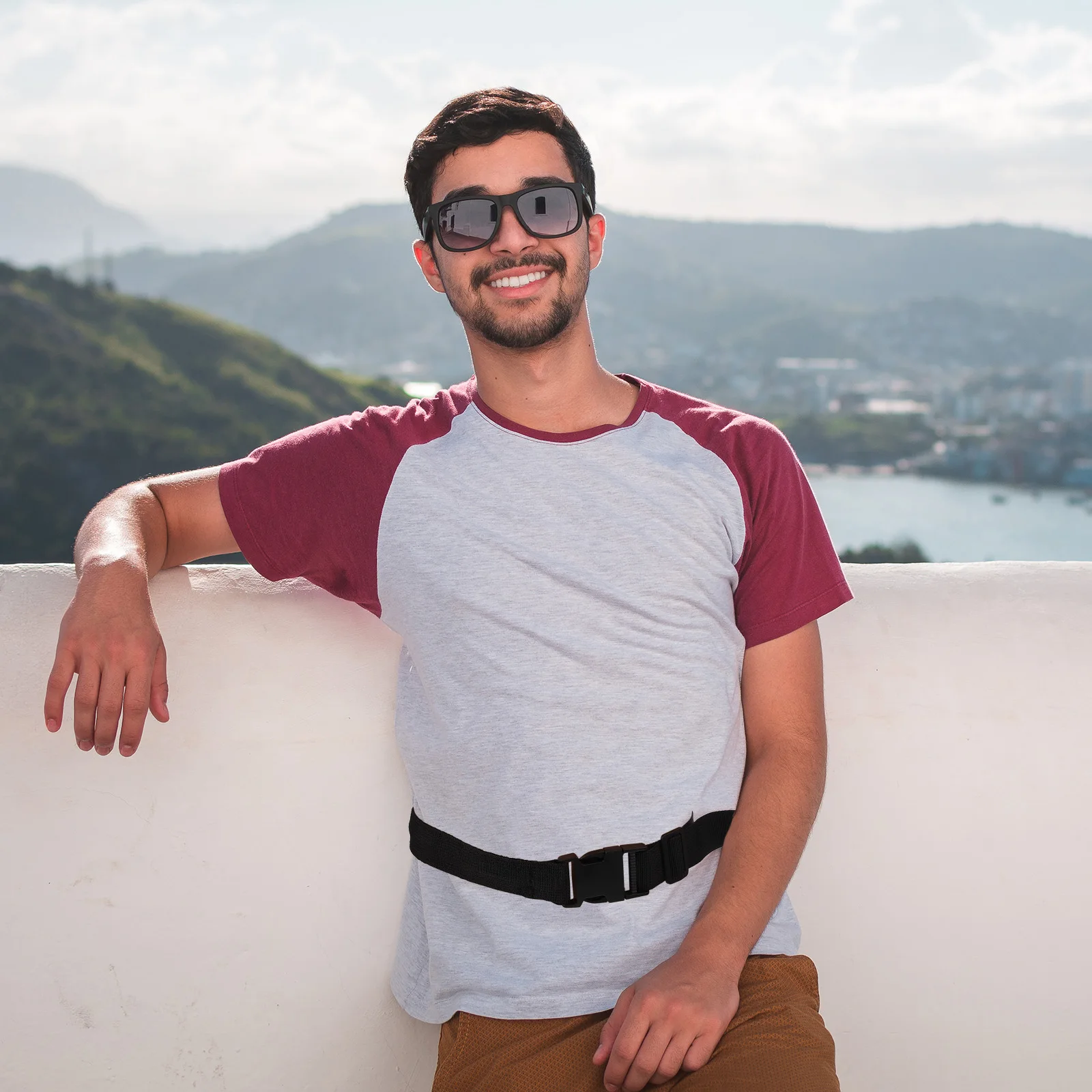 

Hidden Security Waist Lightweight Wear-Resistant Outdoor Travel Money Belt For Hiking Running Camping Driving