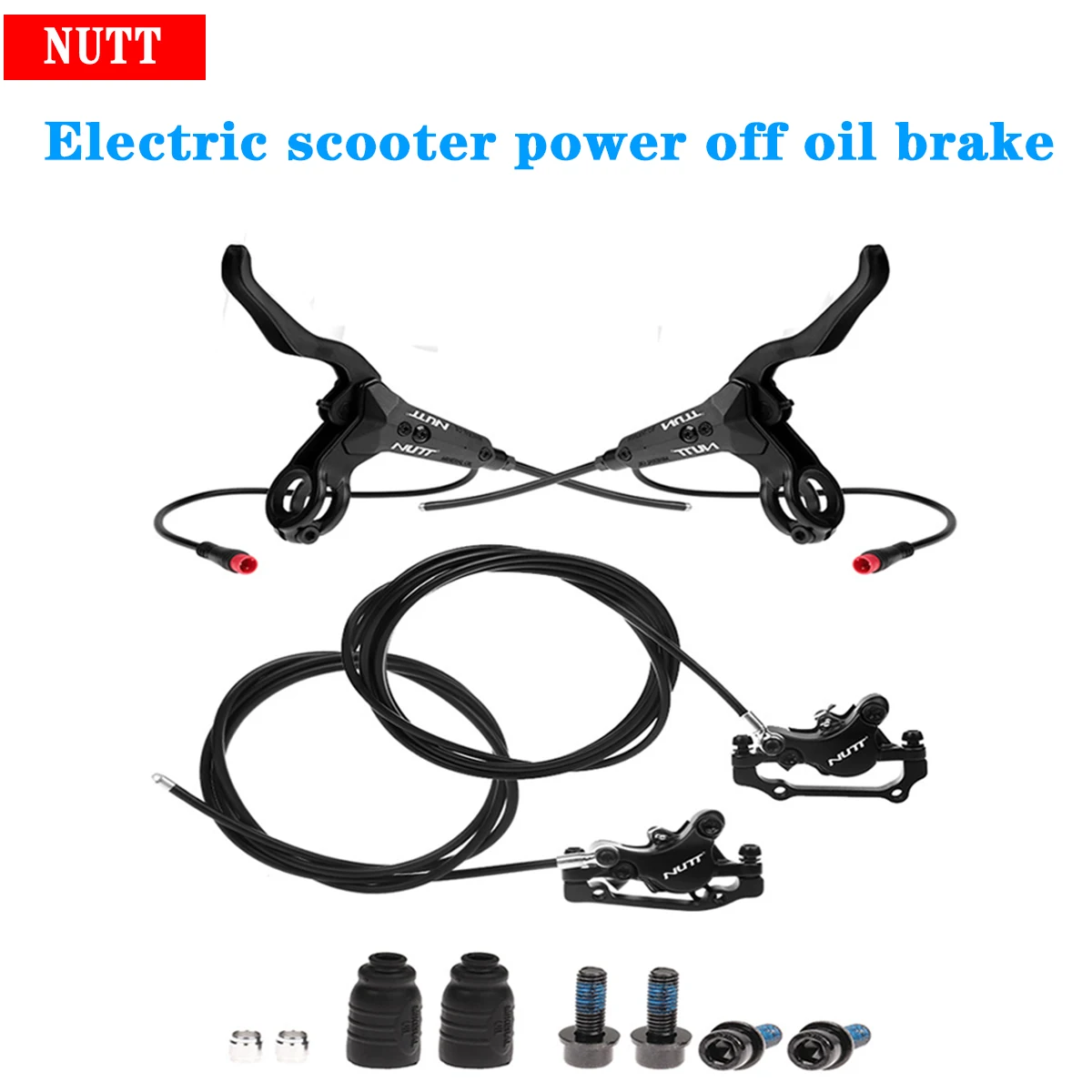 NUTT A5 Electric Scooter MTB Bike Hydraulic Disc Brake E-Bike Brake Citycoco Brake 140/160/180 Rotor For KUGOO G2 Pro / Zero 10x