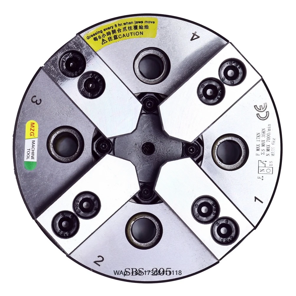 Hot Selling 200mm Lathe Power Chuck 4 Jaw Self-centering 8'' Universal Lathe Rotates and Clamps Chuck