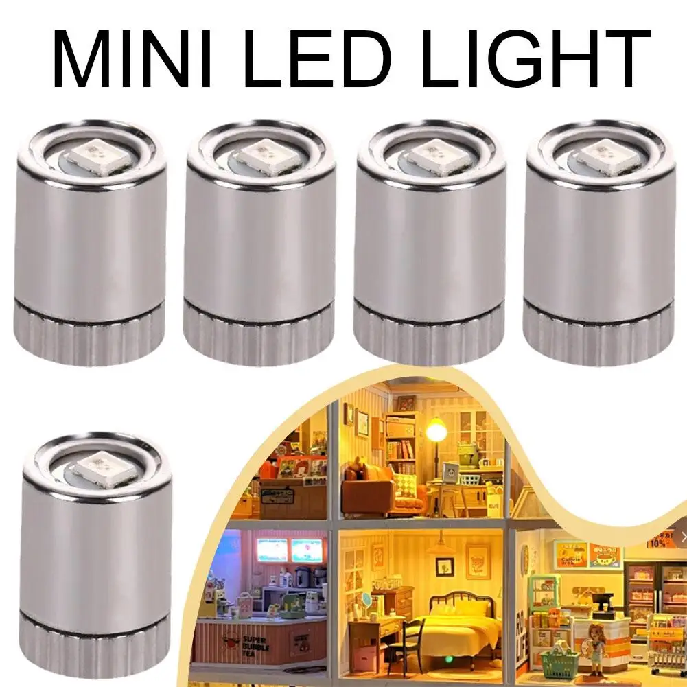 Small Mini LED Light Battery Powered Colorful Light Bulb Electronic Toys DIY Model Making Dollhouse Balloons Party Decoration