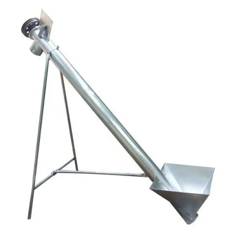 

Factory Sale Transporting Grain Corn Wheat Bulk Particle Feed Pellet Conveyor Machine Automatic Screw Conveyor With Hopper