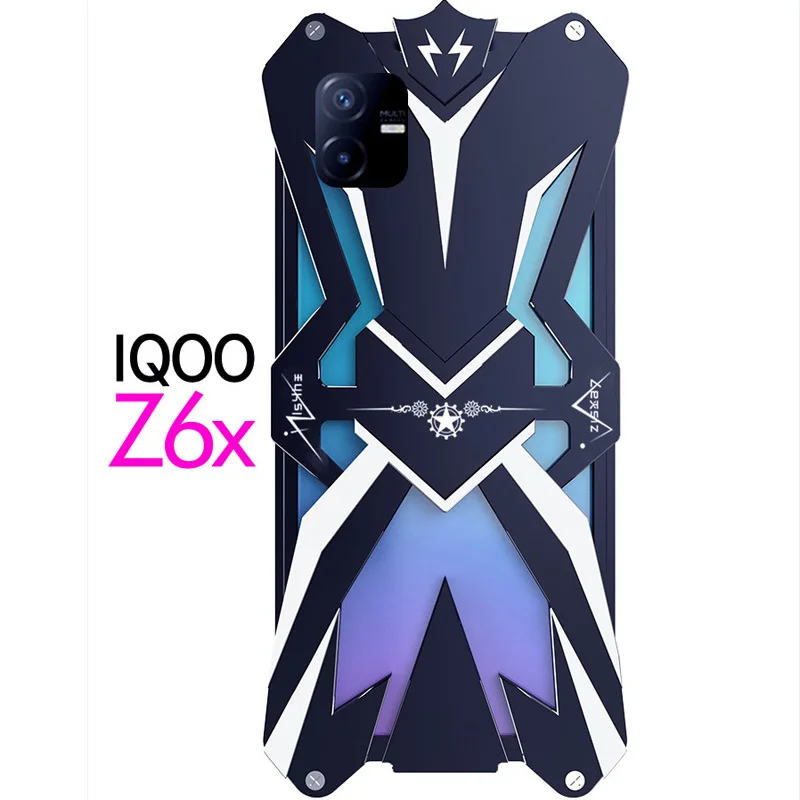 Оригинальный роскошный новый чехол Zimon Thor Heavy Duty Armor из металла и алюминия для мобильного телефона Vivo Iqoo Z8 Z6 Z8X Z7X U5X Z7I