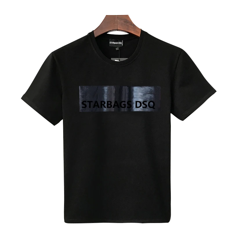 Starbags dsqdt868 Short sleeve T-shirt men's simple offset flower summer pure cotton fashion Italian fashion shirt for men gift