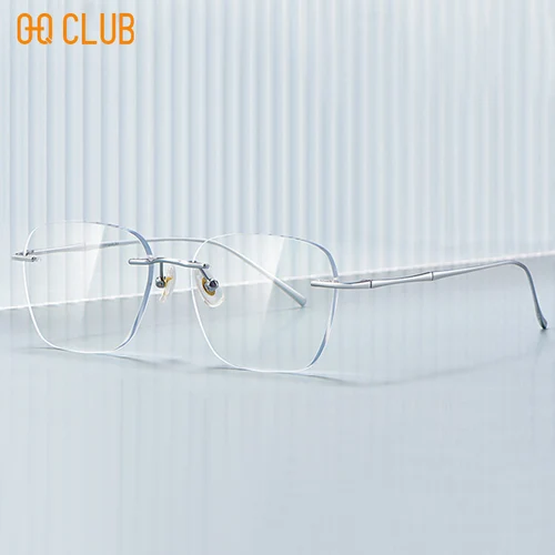 OQ CLUB-gafas fotocromáticas de titanio para miopía, estilo masculino, montura de gafas superligera para mujer, lentes de sol para leer