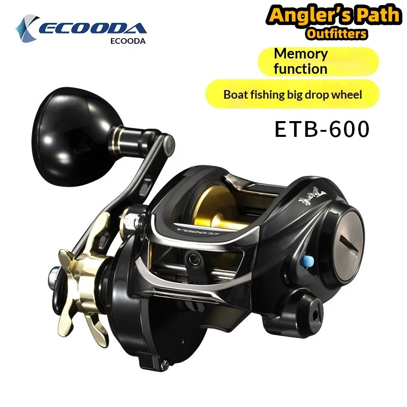

Ecooda Baitcasting Reel Etb600 Position Memory 12kg Max Drag Boat Fishing Offshore Saltwater Fishing Big Drag Power For Anglers