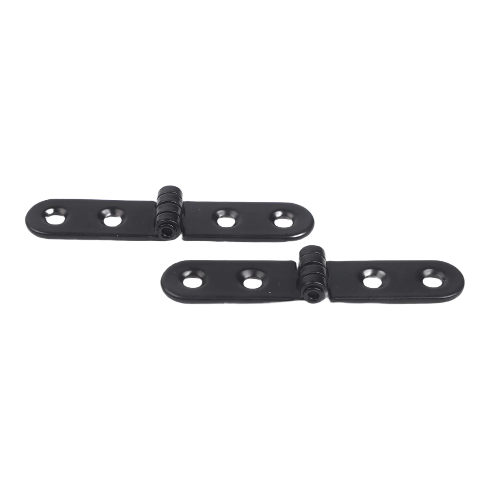 Home And Office Use Black Rounded Corner Hinge Easy Install Folding Hinges Iron Folding Bracket Full Folding Action