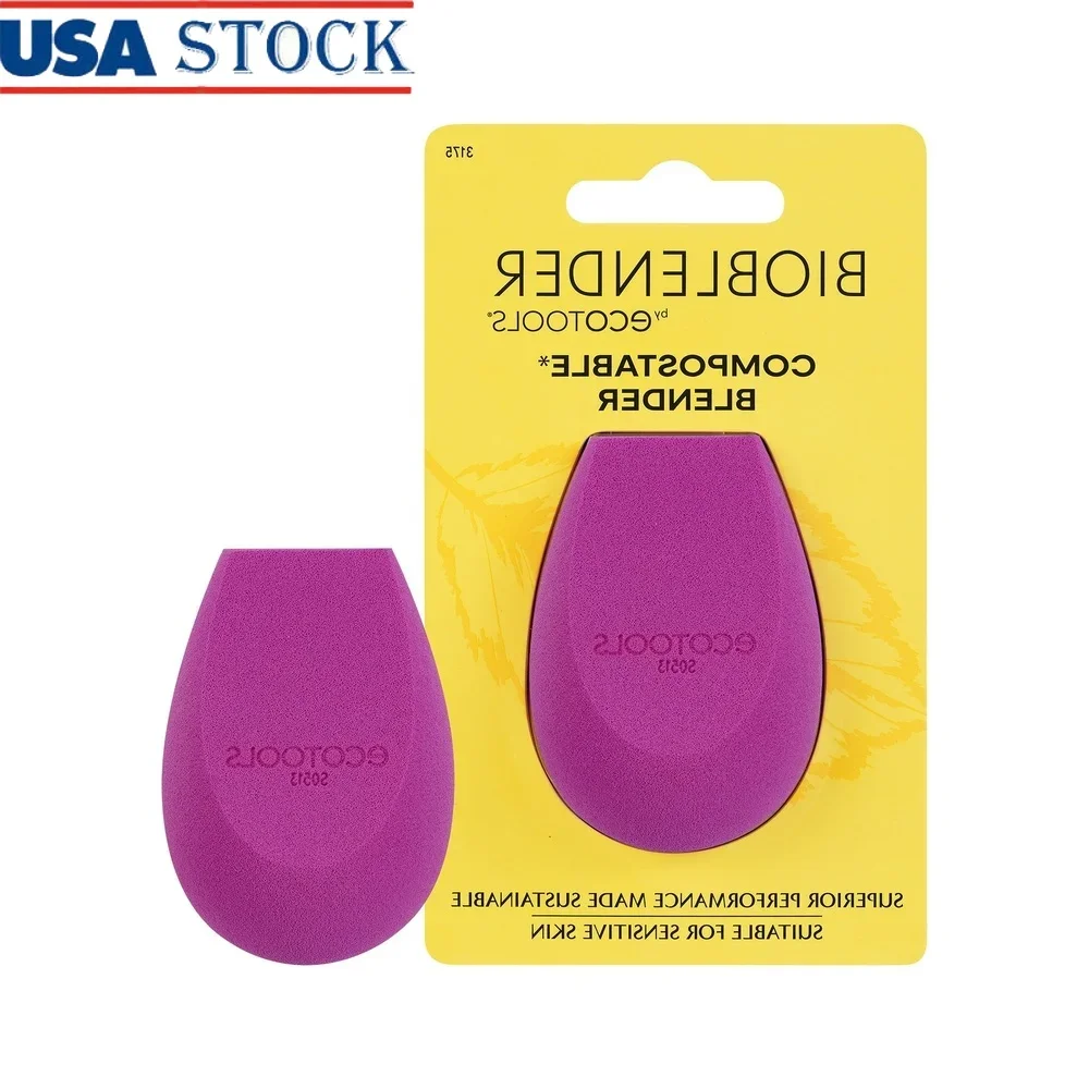 

Bioblender Makeup Sponge Biodegradable Beauty Tool Liquid Cream Foundation Applicator Three Distinct Edges Reusable Safe