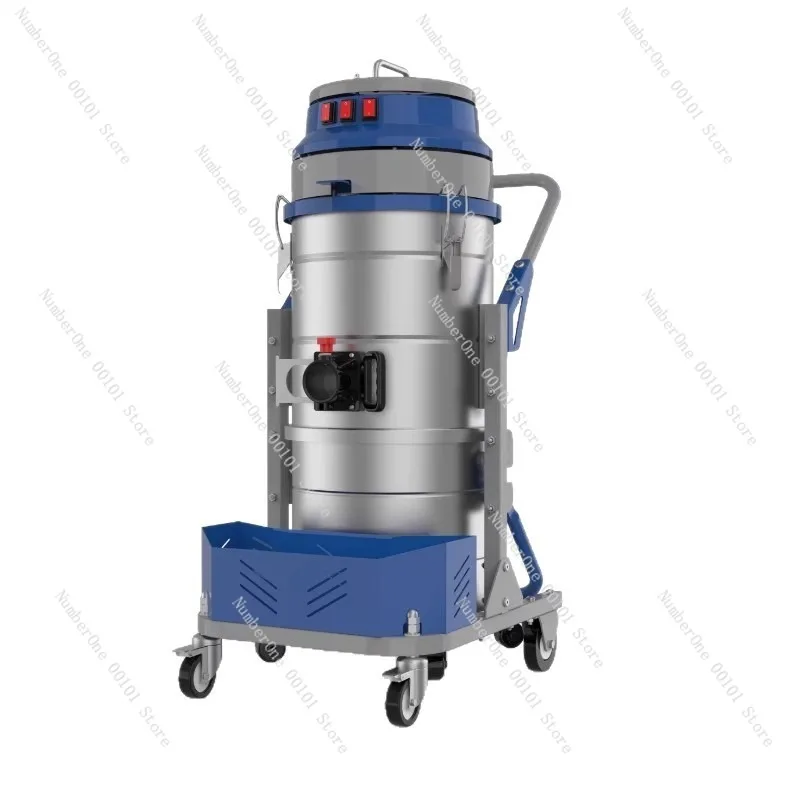 Industrial Vacuum Cleaner, High-Power Suction for Factory Dust, Commercial Wet & Dry Dual-Purpose Hand-Pushed Vacuum Cleaner