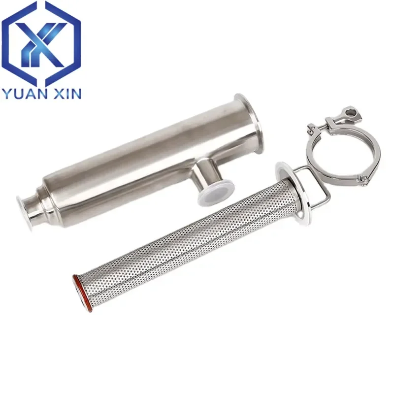 for SS304 316L Stainless Steel Tri Clamp Pipeline Filter Angle Filter L Type Strainer for Homebrew Beer Brewing