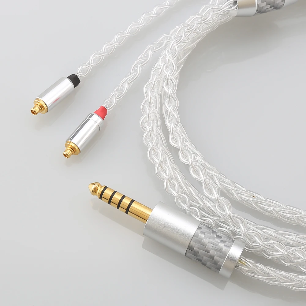 Hifi 2.5/3,5mm 4,4mm xlr ausgewogen 8 Adern 99.99% reines Silber Kopfhörer Kopfhörer verbessertes Kabel für mmcx akg n5005 n40 n30