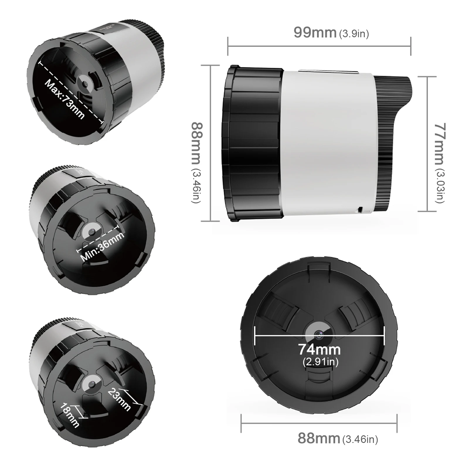 Optischer Okularrekorder mit 2K HD-Video- und WiFi-Teleskopkamera, Okular, digitales Okular für astronomisches Teleskop