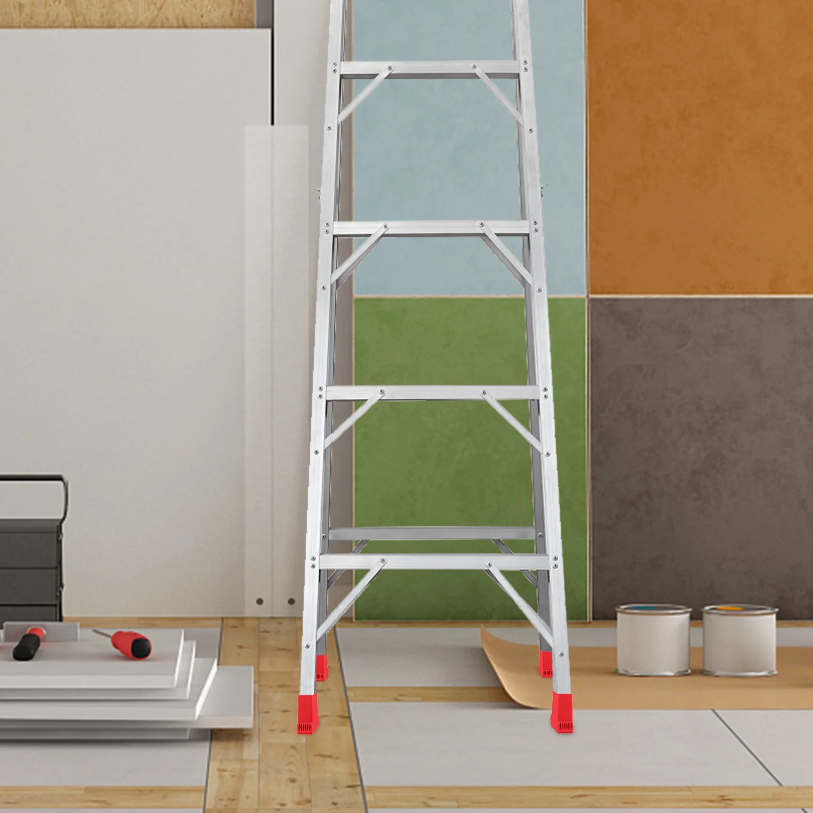 2 قطعة سلم عدم الانزلاق القدم يغطي جودة عالية دائم قبعات واقية سهلة التركيب سلم استقرار منصات جدار حامي