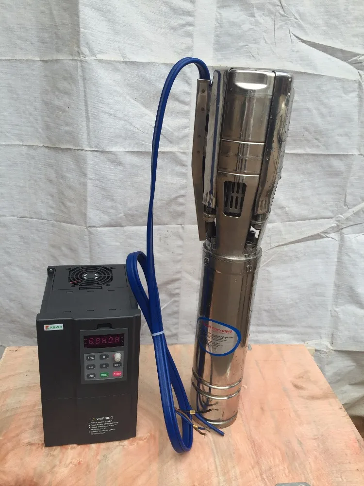 مضخة 20 حصان نظام توزيع الطاقة 20 لتر لكل Detik 6 بوصة ارتفاع ضغط الآبار العميقة الشمسية