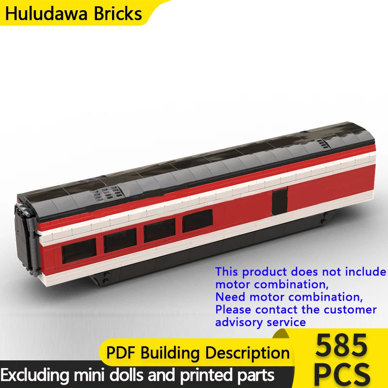 

City Car Model MOC Building Bricks RABe 501 Giruno Restaurant Wagon Modular Technology Gifts Holiday Assemble Children Toys Suit