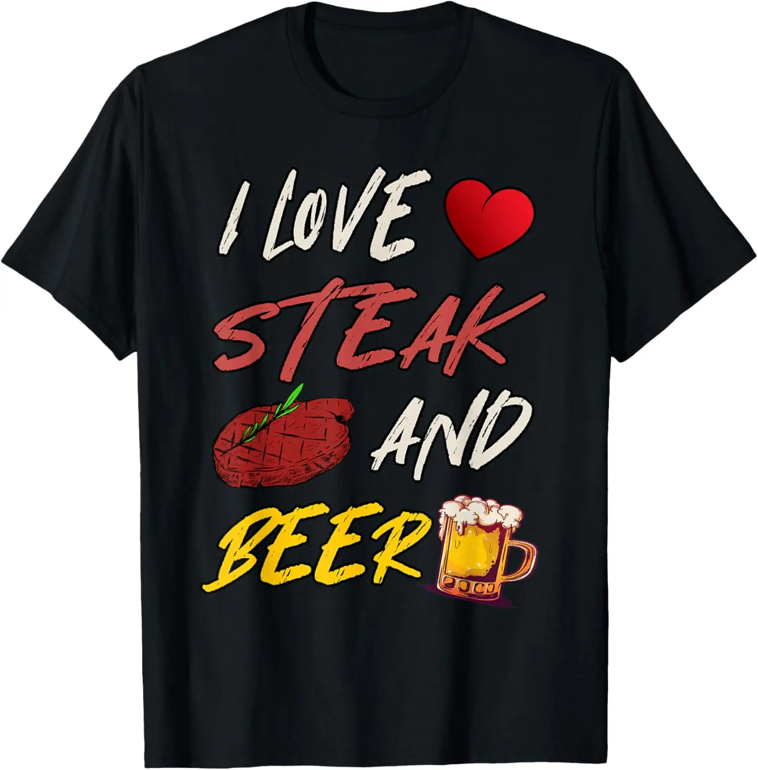 I Love Steak And Beer T-Shirt