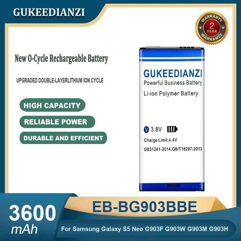 

High Capacity 3600mAh EB-BG903BBE Mobile Phone Battery For Samsung Galaxy S5 Neo G903F G903W G903M G903H