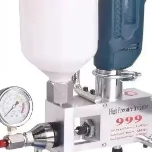 999/910W Epoxy Injection Pump Epoxy / Polyurethane Foam Grouting Machine Steel Hose Concrete Repair Crack 999 High Quality Grout
