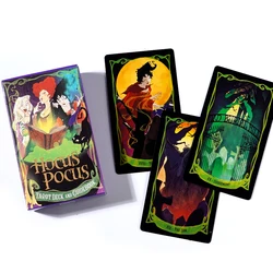 Hocus Pocus Tarot Deck 78 cartas, juego de adivinación para principiantes, mercancía Hocus Pocus