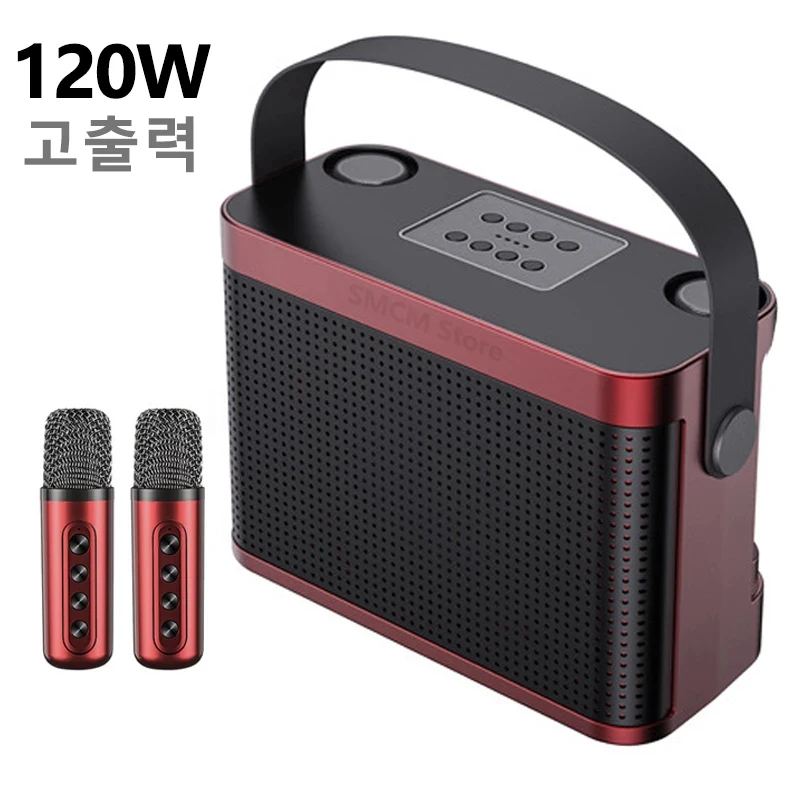 120W High Power Wireless Portable Microphone Bluetooth Speaker Sound Family Party Karaoke Subwoofer Boombox caixa de som Ys-219