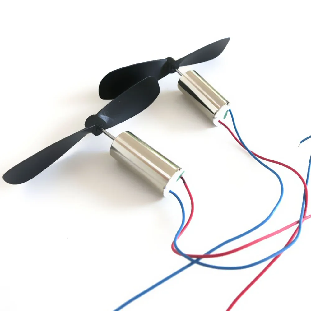 for DIY Fixed Wing DIY Mini RC Toy 716 Hollow Cup Motors With Propellers 2PCS