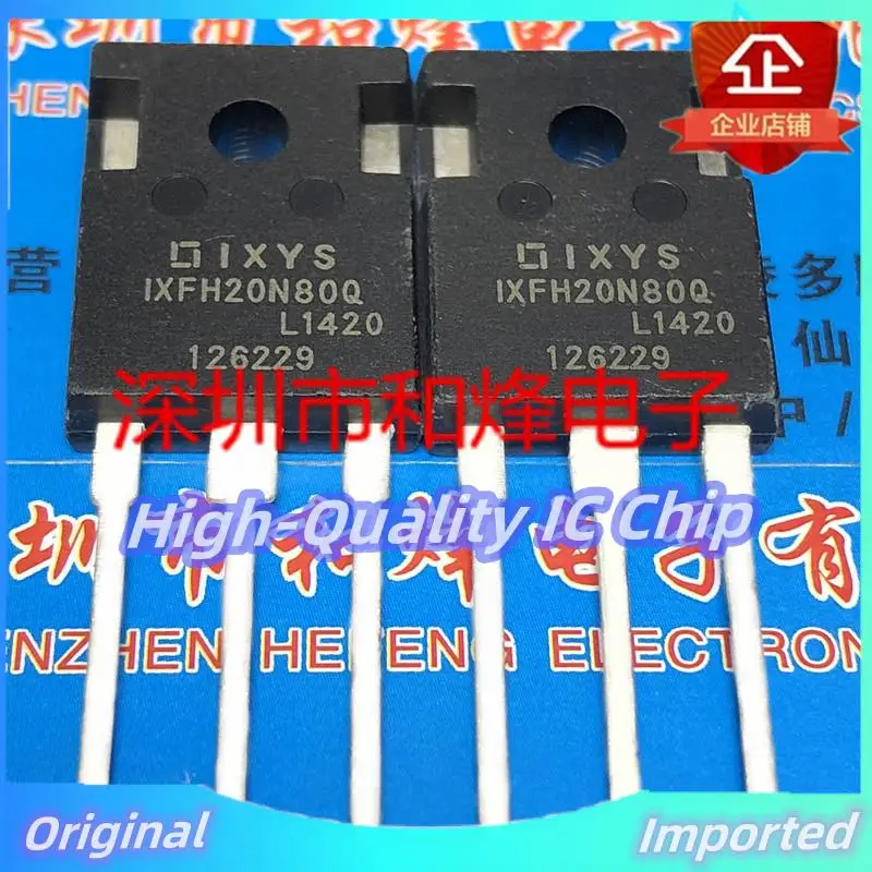 10PCS-30PCS  IXFH20N80Q  TO-247 800V 20A   Imported Original  Best Quality