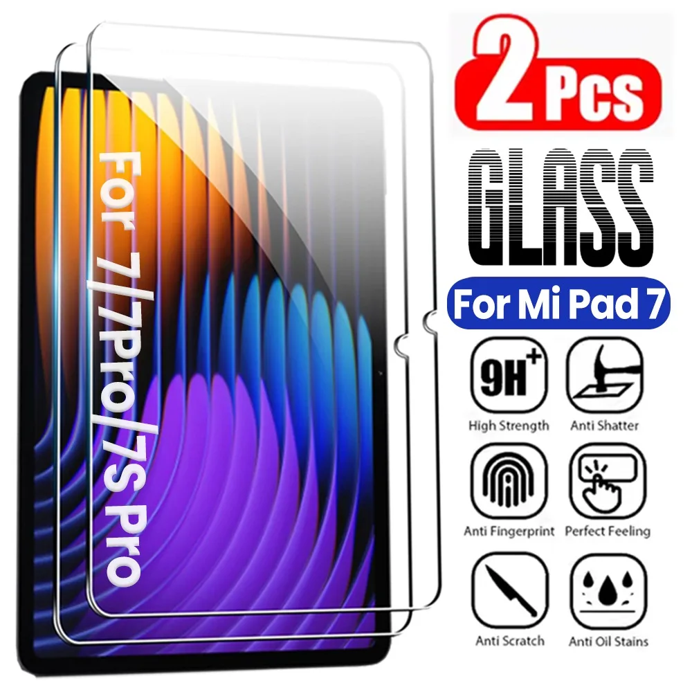 

1-2PCS Tempered Glass for Xiaomi Pad 7 Pro/7S Pro Screen Protectors for Mi Pad 7s Pro 7Pro 9H Hardness Anti-Scratch Tablet Films