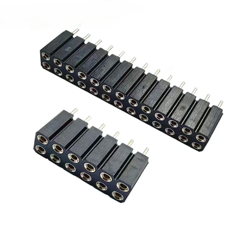 2.54mm Dual Row PH7 Extra Plastic 2x2P 4P 8P 10P 20P  40P Round PCB IC Crystal Transistor Hole Female Header Socket Connector