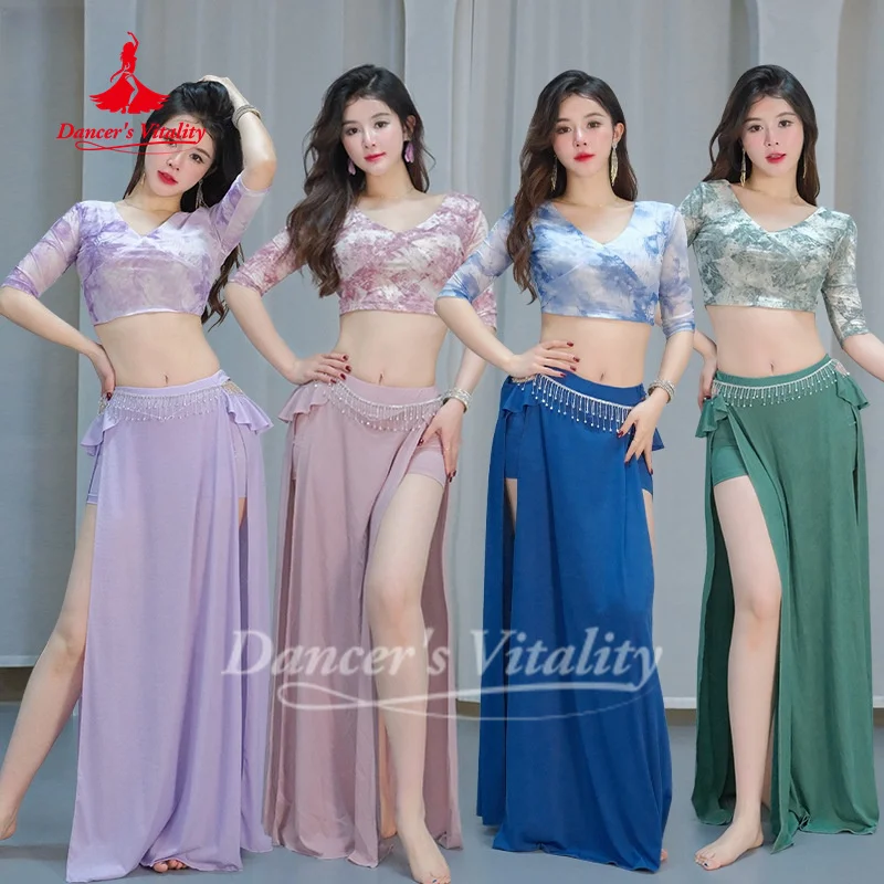 ensemble-de-spectacle-de-danse-du-ventre-pour-femmes-haut-imprime-jupe-longue-fendue-sexy-2-pieces-vetements-d'entrainement-professionnel-de-danse-orientale