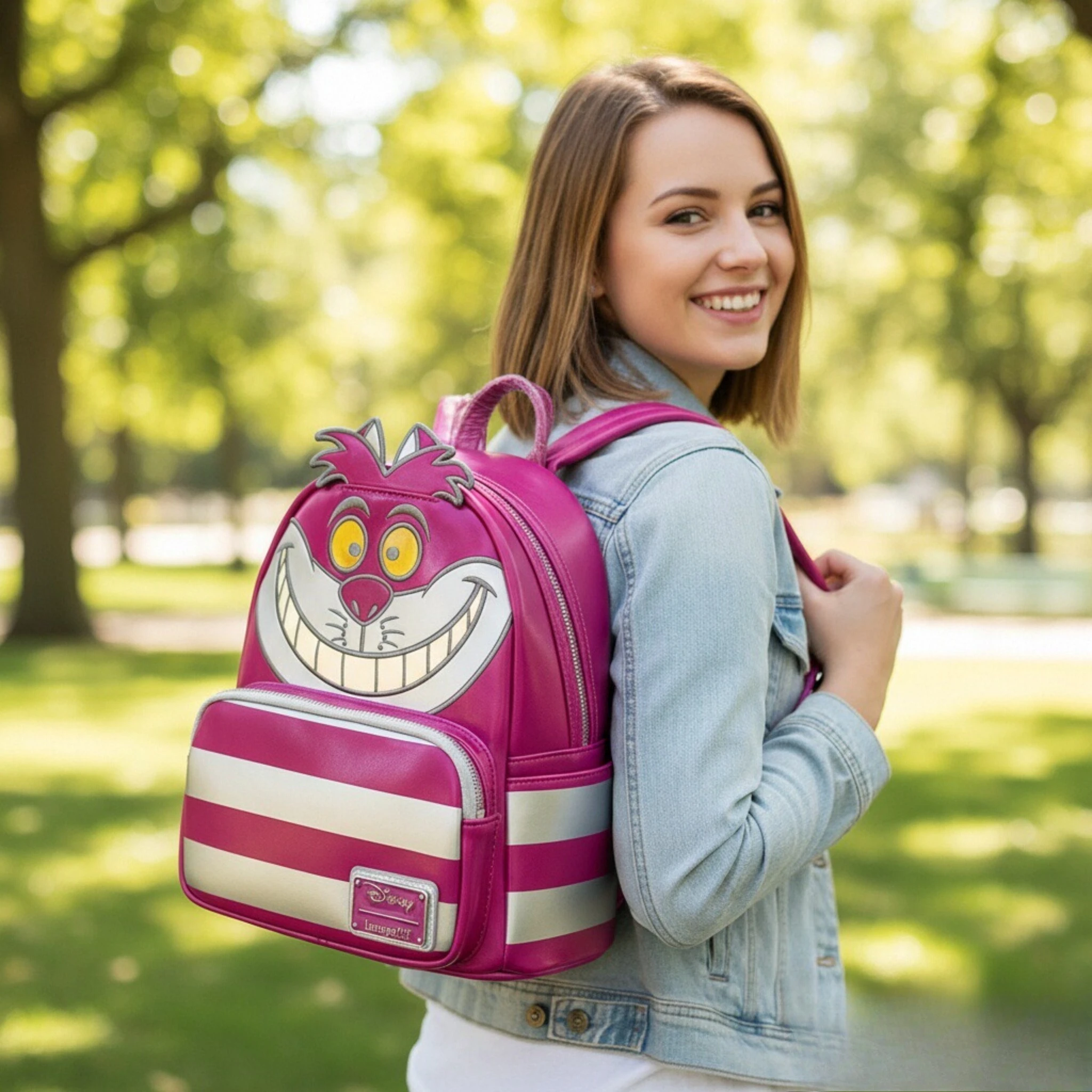 

100 Чеширский Katze, мини-рюкзак Platin Alice Im Wunderland, женский рюкзак, мини-модный рюкзак, подарки