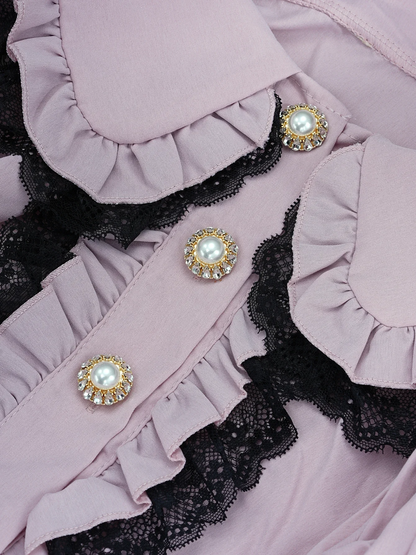1/2/3/4PCS 21mm Faux Pearl Embedded Diamond Button Cap Clothing Button Decorative Press-On No Sewing Required