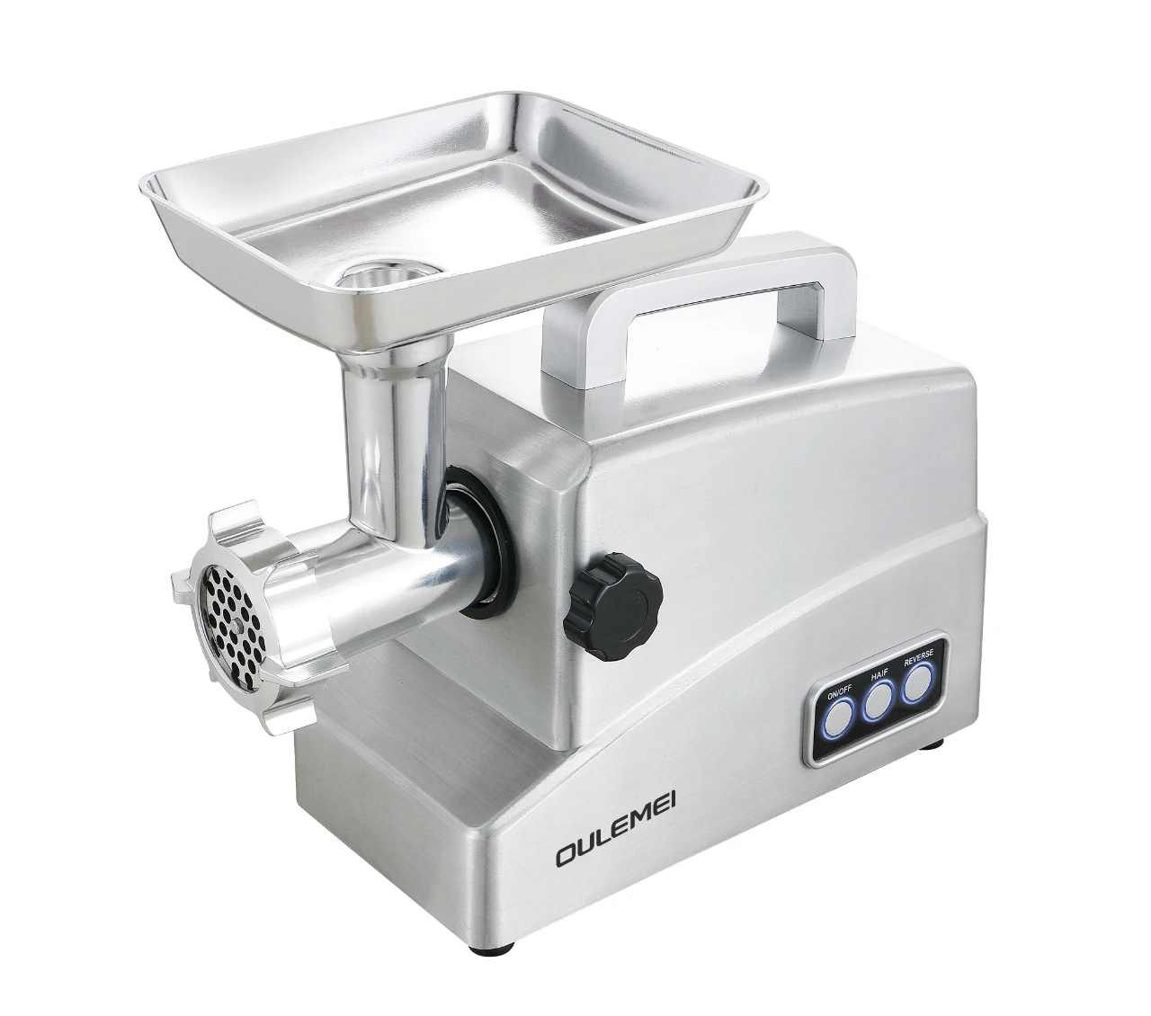 2000W Heavy Duty Household Electric Meat Grinder with 3 Ceramic Grinders USB Power Source for Home Kitchen