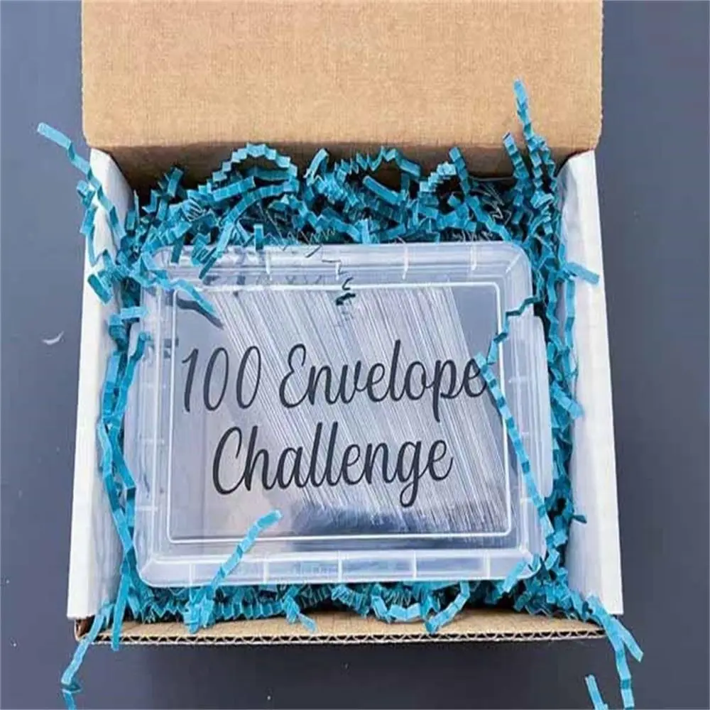 100 Envelope Challenge Box Set Savings Challenges Budget Box with Cash Envelopes for Budgeting Planner & Saving Money