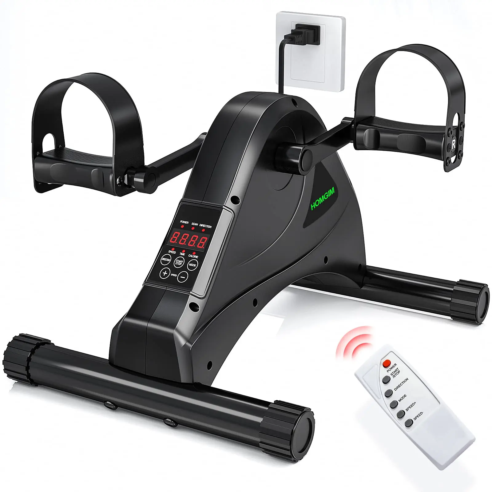 Custom Logo Mini Electric Home Exercise Bike Stainless Steel Stationary Desk Fitness Equipment for Arm Leg Rehabilitation Cardio view 3