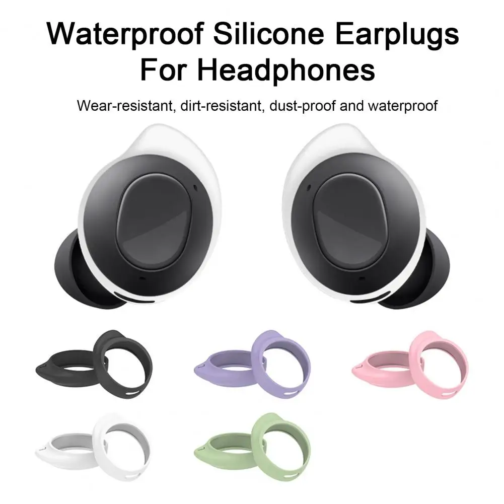 5 pares de fundas para auriculares, funda protectora de silicona para auriculares Bluetooth, tapas intrauditivos, tapones para los oídos de repuesto