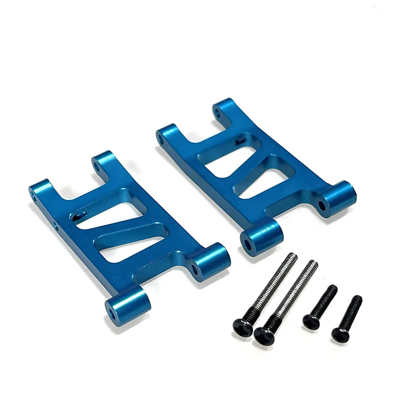 MJX 1/14 brazo inferior trasero de Metal mejorado apto para piezas de coche 14301 14302 RC, reemplazo de enlace de suspensión de aleación de aluminio