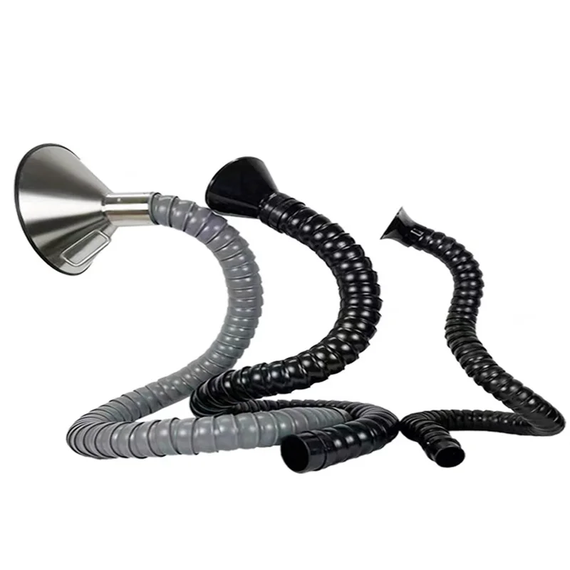 

Flexible Smoke Exhaust Ventilator Pipe positioning bamboo tube suction air collector hood Industrial smoke extraction system