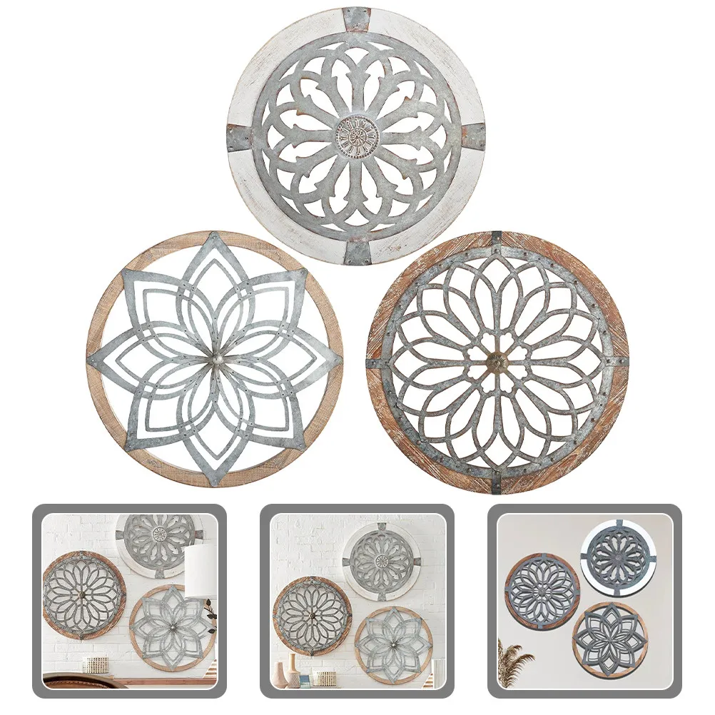 

3 шт. акриловых настенных украшений в форме цветка для дома, сада, внутреннего и наружного декора, настенный декор, художественное изделие