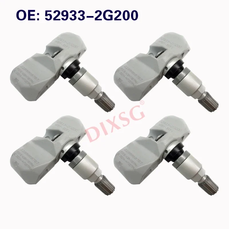 4Pcs 52933-2G200 Tire Pressure Monitor Sensor 529332G200 TPMS Sensor For Hyundai Elantra KIA