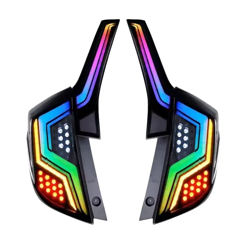 

HOSI Modified Tail Light for honda Jazz Fit GK5 2014-2020 Tail Lamp LED Tail Light Rear Brake Stop Turn Signal Lights