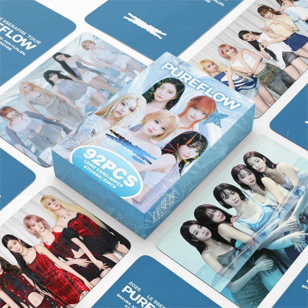 92PCS Single ALbum PUREFLOW Mini LOMO Card Photocards HD Fans Collection Cards Decorative Present Gifts