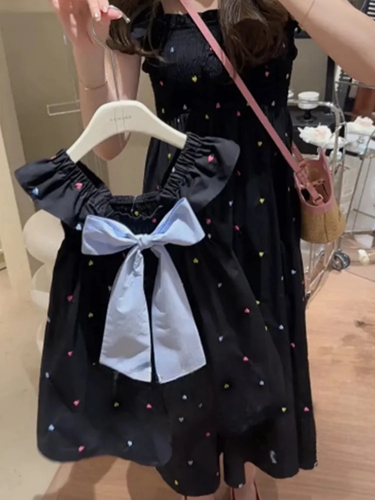 

Новое летнее хлопковое платье Dr Kids для родителей и детей, одинаковые платья, юбка принцессы с шипами для девочек, пляжная ...