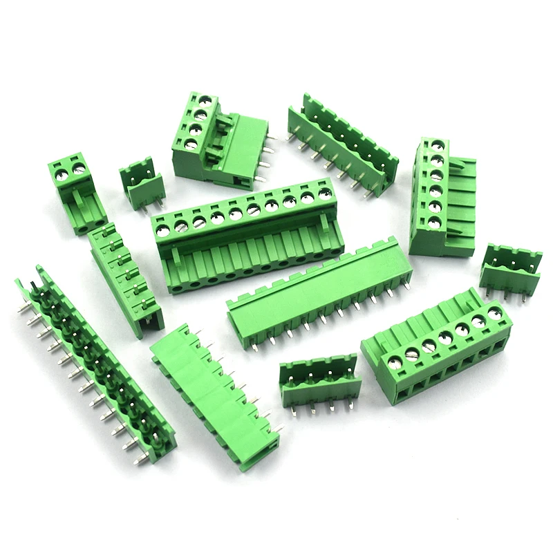 5 Set KF2EDGK 5.08 Mm Plug-In Terminal Block Pcb Connector 2P 3P 4P 5P 6P 7P 8P 9P 10P 12P Pluggable Through Hole Terminal