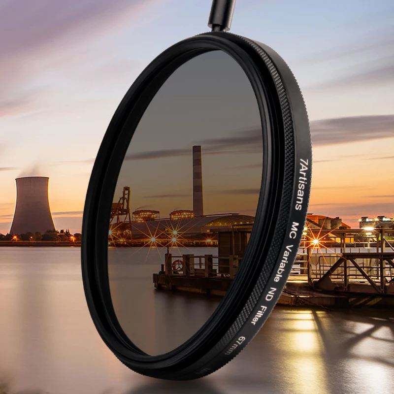 

7artisans Variable ND2-ND256 ND Lens Filter 1.5-8 Stops for Camera Lens Adjustable Neutral Density Filter