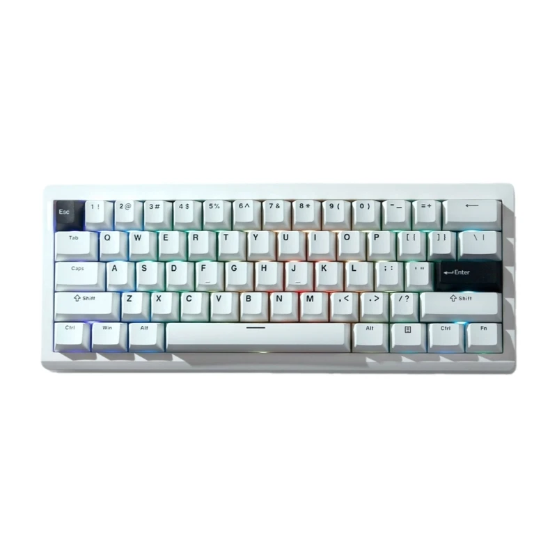 GMK61 75% Mechanical Keyboard with Backlights Visuals, Gasket Mechanism Wireless