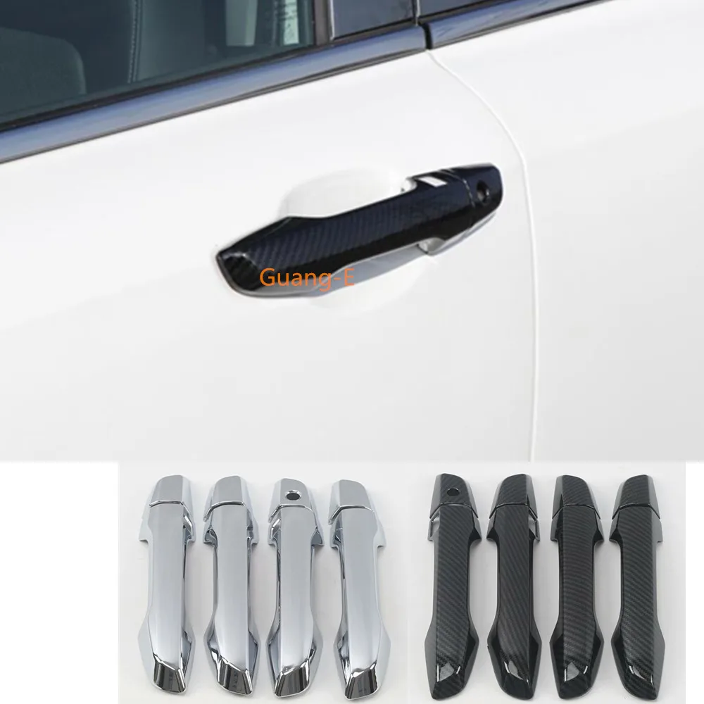 For Honda CRV CR-V 2017 2018 2019 2020 2021 2022 Detector Stick Frame Trim ABS Chrome/Carbon Fiber Door Handle Armrest Handrail