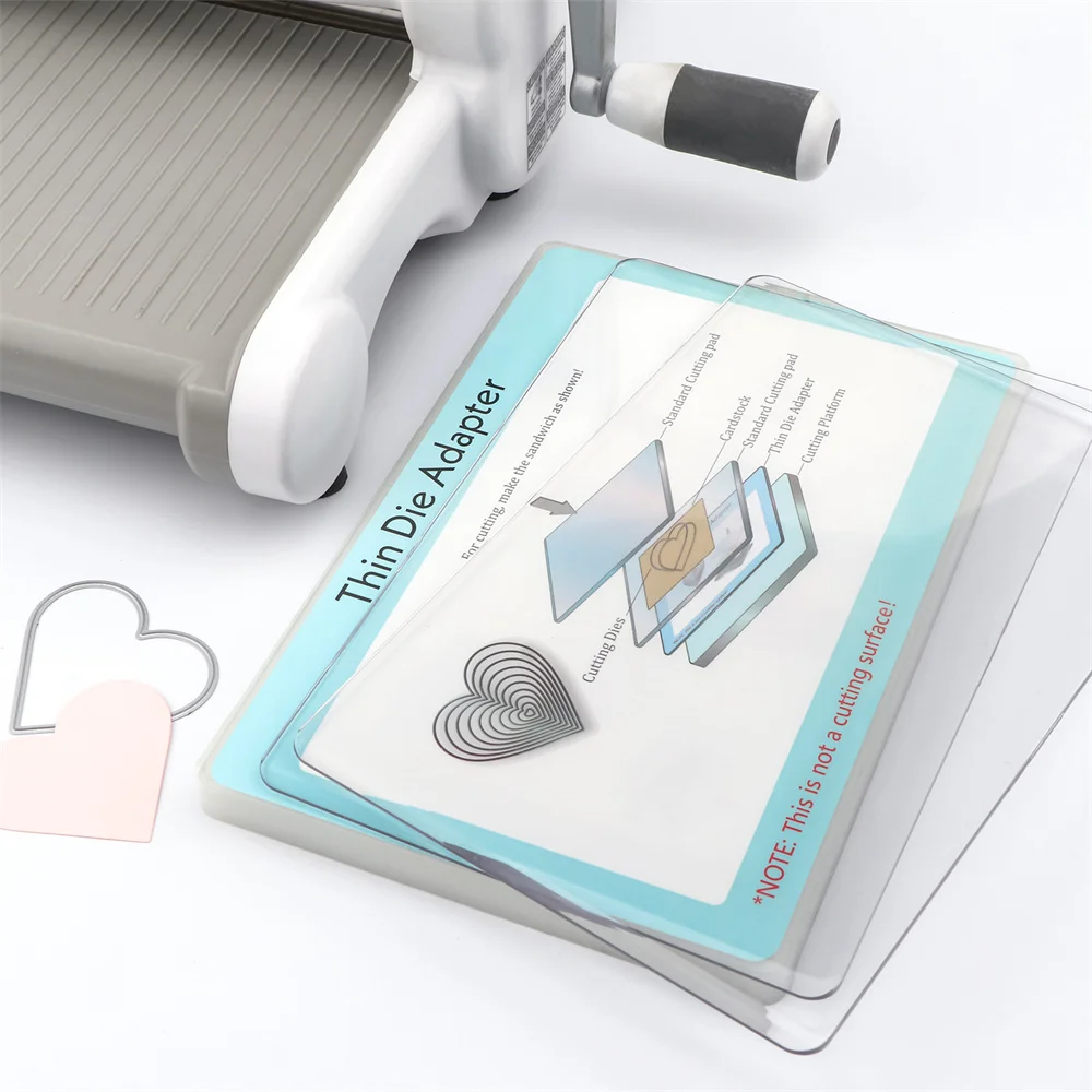 1pc Thin Die Adapter 22.8*15.4cm PC Plastic Standard Adapter Pad for Die Cutting Machine Diy Scrapbooking Paper Craft Supplies