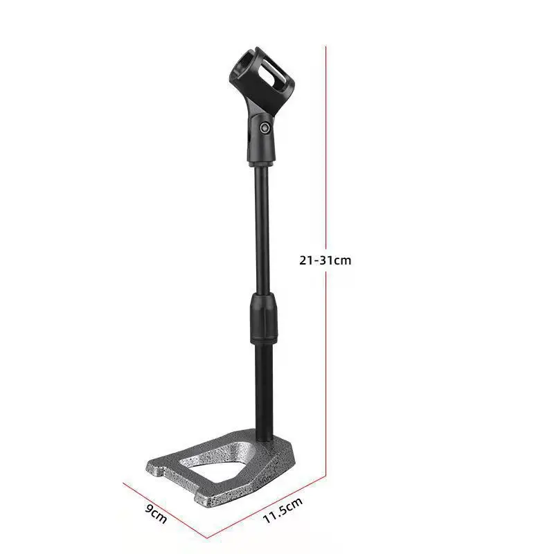 Heavy-Duty Metal Desktop Adjustable Height Universal Condenser Microphone Shock Mount Stand for Lewitt Live Streaming Recording