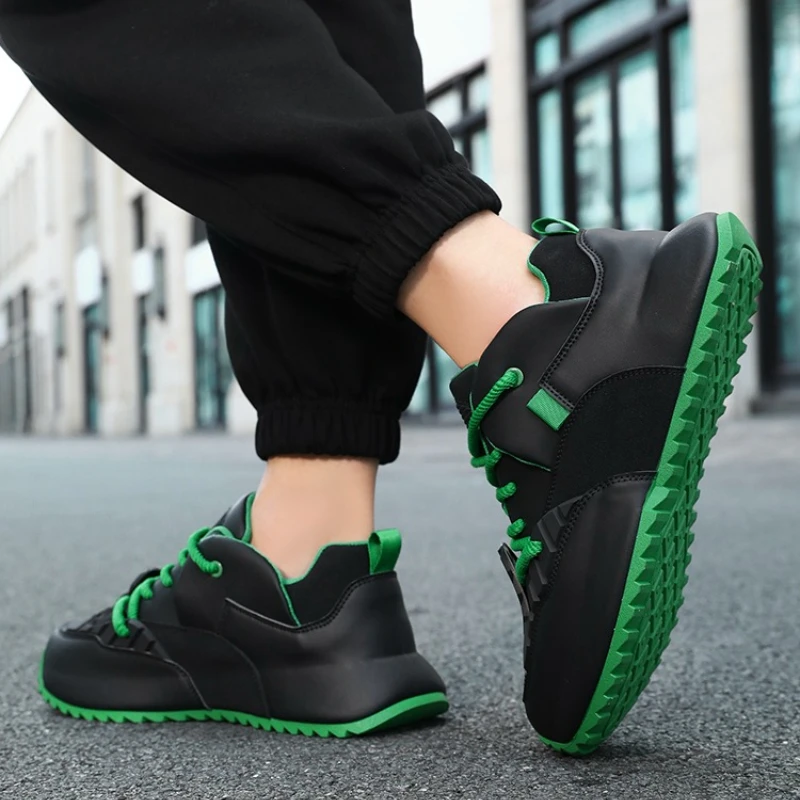 

Men's Multi-color Sport Shoes Large Size Flat Low-top Round Toe Lace-up Spring and Autumn Trendy Sub-clothing, Rare Style Shoes