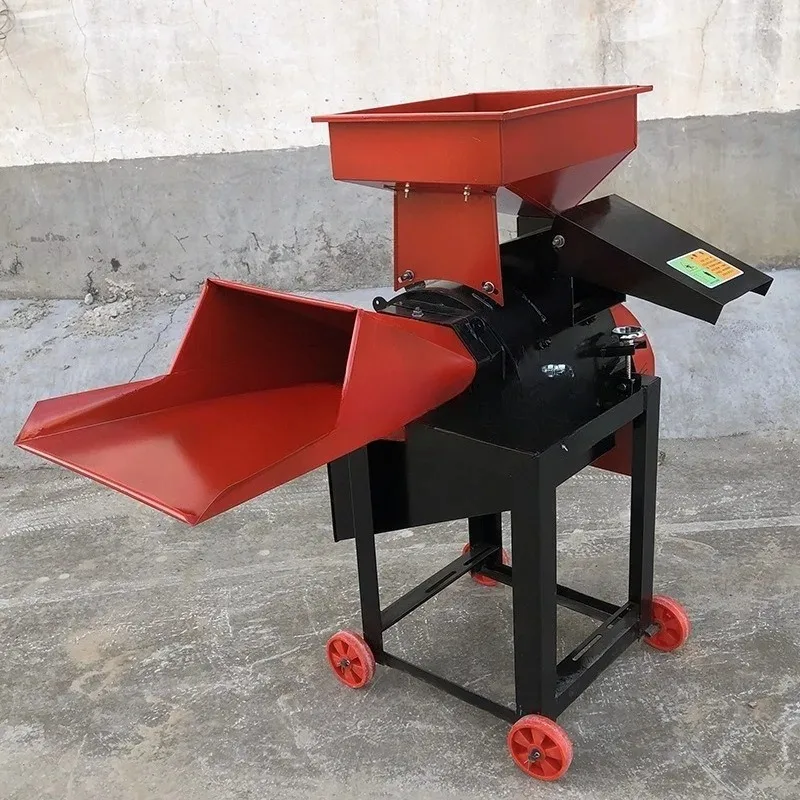Forage grinder beater Household 220V breeding feed dry and wet chicken, duck, goose, pig grass, grass cutting guillotine machine
