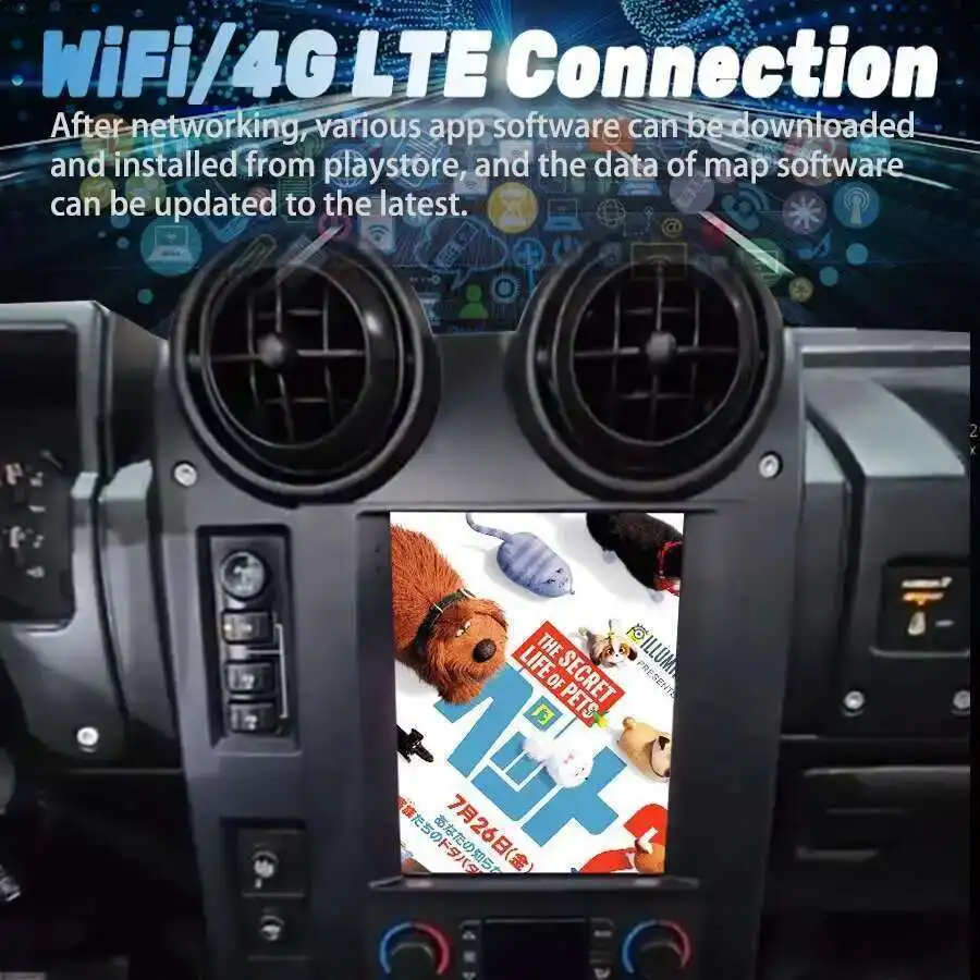 GPS Navi Auto Bluetooth Radio samochodowe dla Hummer H2 2002 - 2009 Android 14 Multimedialny odtwarzacz wideo Radio Stereo Head Unit Carplay